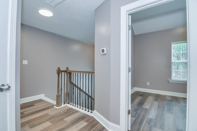 809 Richards Ct, Grovetown, GA 30813 - hall with an upstairs landing and wood finished floors
