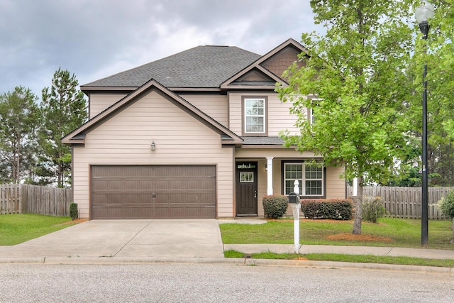 809 Richards Ct, Grovetown, GA 30813 - view of front of house featuring driveway, a porch, a shingled roof, and a garage