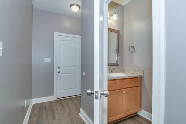 809 Richards Ct, Grovetown, GA 30813 - bathroom with wood finished floors and vanity