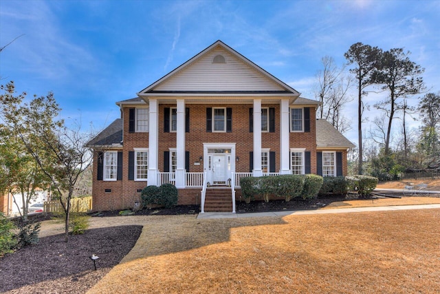 view of greek revival house