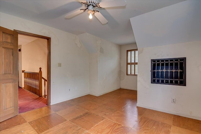 empty room with ceiling fan