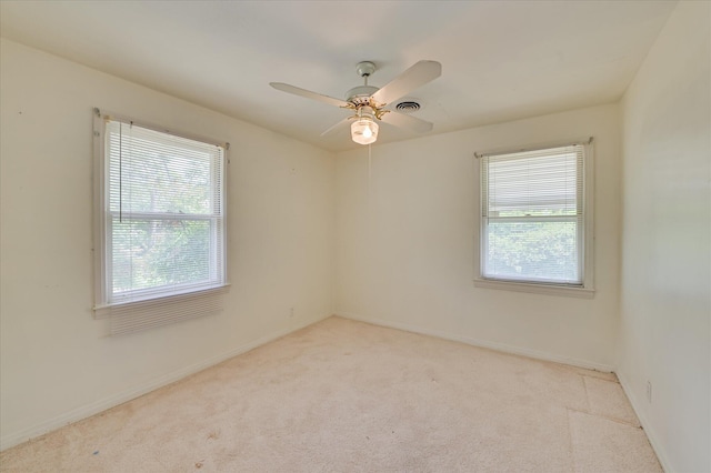 2454 Ridge Rd, Augusta, GA 30906 - spare room with carpet flooring, ceiling fan, and baseboards