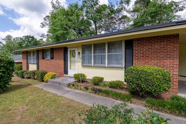 3437 Rushing Rd, Augusta, GA 30906 - view of front of property with a front yard and brick siding