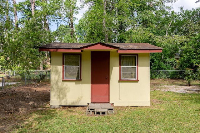 3437 Rushing Rd, Augusta, GA 30906 - view of shed featuring a fenced backyard
