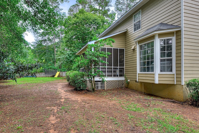 864 Chase Rd, Evans, GA 30809 - view of yard featuring a sunroom
