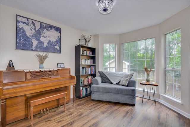 864 Chase Rd, Evans, GA 30809 - sitting room with wood finished floors, healthy amount of natural light, and baseboards