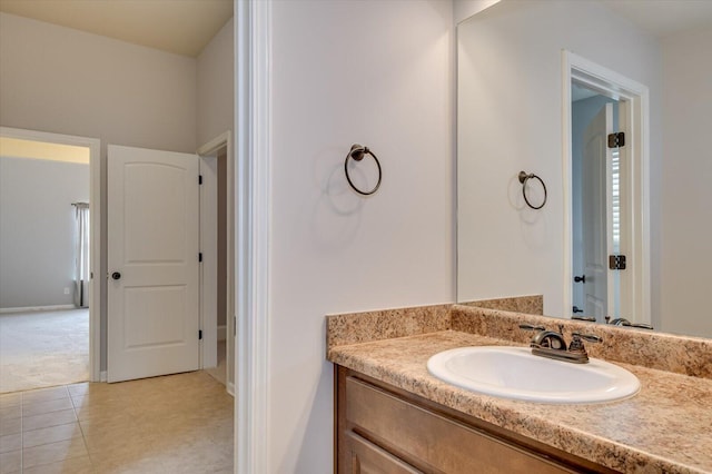 bathroom featuring vanity