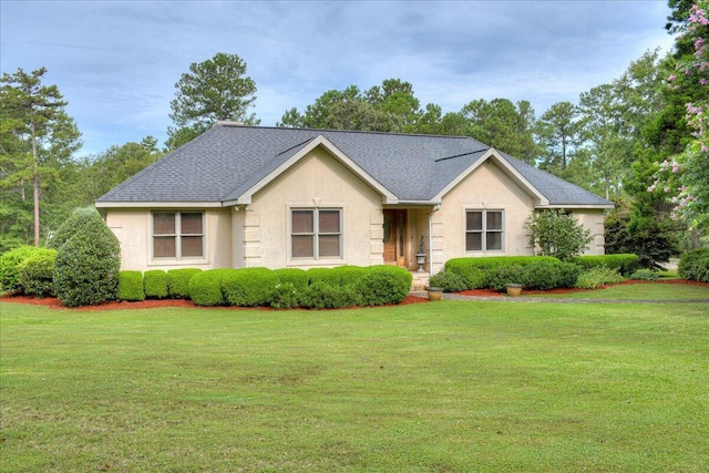 3129 Goolsby Rd, Blythe, GA 30805 - single story home with a front lawn, stucco siding, and roof with shingles