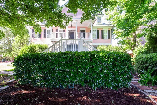 114 Altamaha Dr, North Augusta, SC 29841 - view of front of house featuring stairs and covered porch