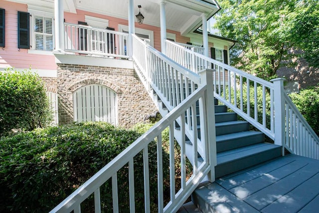 114 Altamaha Dr, North Augusta, SC 29841 - porch featuring stairs