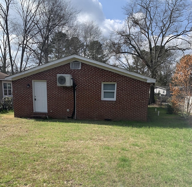 exterior space with a lawn