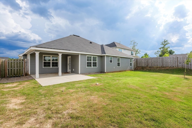 751 Bancroft Dr, Grovetown, GA 30813 - back of house featuring a patio, a fenced backyard, and roof with shingles
