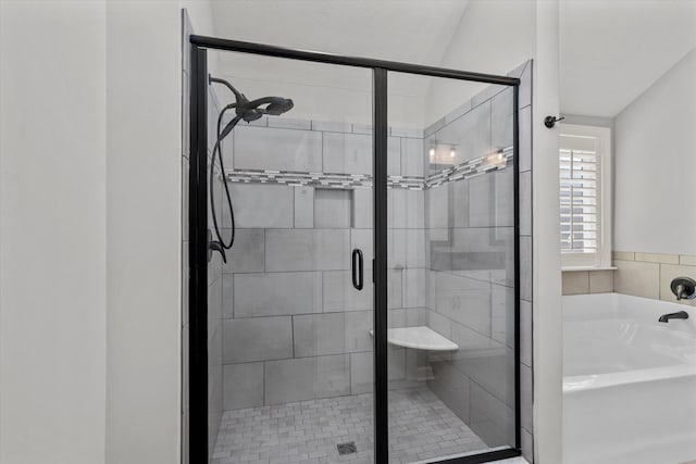 751 Bancroft Dr, Grovetown, GA 30813 - bathroom featuring a garden tub and a shower stall