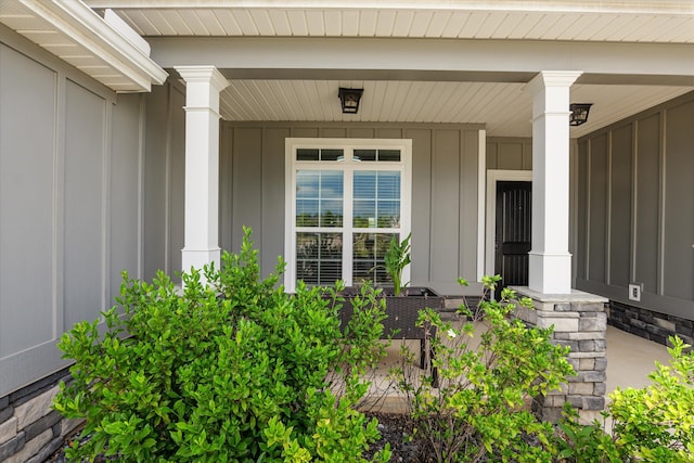 751 Bancroft Dr, Grovetown, GA 30813 - property entrance featuring board and batten siding and a porch