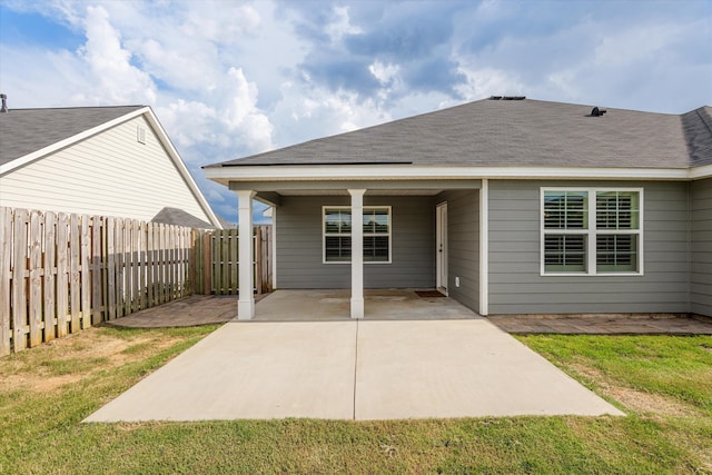 751 Bancroft Dr, Grovetown, GA 30813 - rear view of house featuring a shingled roof and a patio