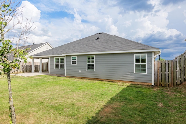 751 Bancroft Dr, Grovetown, GA 30813 - rear view of property featuring roof with shingles and a patio area