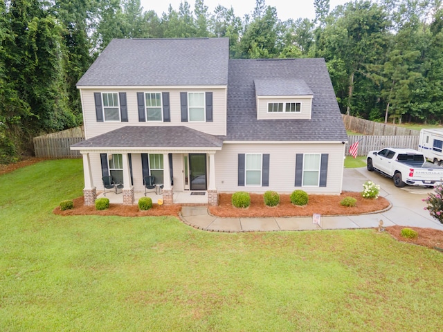 101 Ridgeview Dr, Hephzibah, GA 30815 - view of front facade featuring a porch, roof with shingles, and concrete driveway