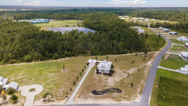 1513 Paris Ave, Swainsboro, GA 30401 - aerial view of property and surrounding area featuring a heavily wooded area