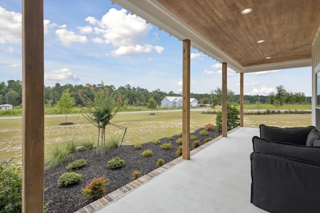 1513 Paris Ave, Swainsboro, GA 30401 - view of patio with view of wooded area