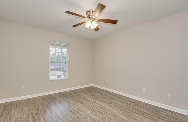 1907 Lobelia Ln, Augusta, GA 30906 - unfurnished room with wood finished floors, baseboards, and a ceiling fan