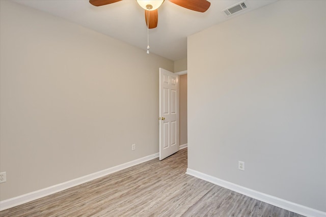 1907 Lobelia Ln, Augusta, GA 30906 - spare room with light wood-style flooring, baseboards, and a ceiling fan