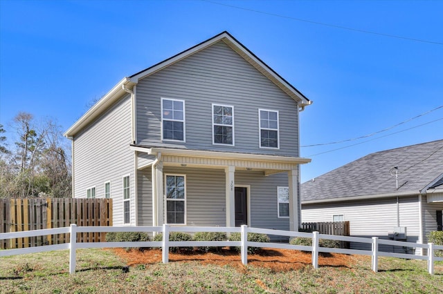 view of front of property