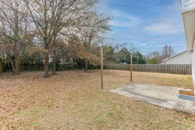 view of yard featuring a patio