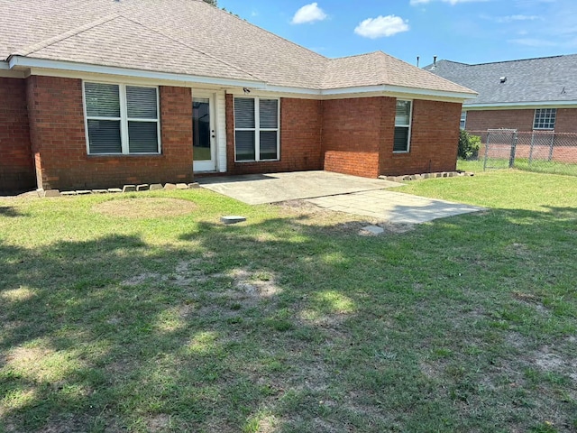 4506 Marthas Way, Grovetown, GA 30813 - rear view of house with a patio area, brick siding, and a shingled roof