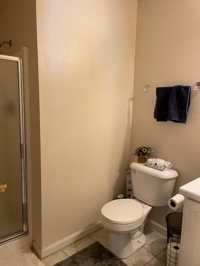 1036 Old Marks Dr, Augusta, GA 30909 - bathroom featuring a stall shower, tile patterned flooring, and vanity