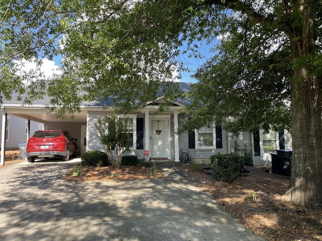 1036 Old Marks Dr, Augusta, GA 30909 - view of front of property featuring concrete driveway and an attached carport