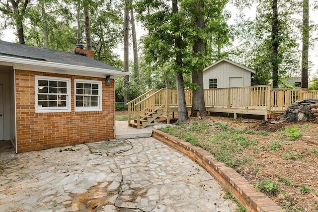 227 Chatham Rd, Augusta, GA 30907 - view of patio featuring a wooden deck
