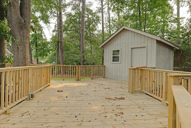 227 Chatham Rd, Augusta, GA 30907 - wooden terrace with view of scattered trees