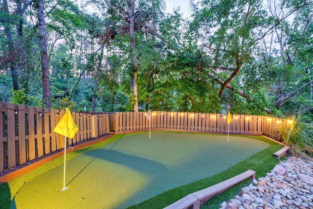 3820 Blue Springs Trce, Evans, GA 30809 - fenced backyard featuring a putting area