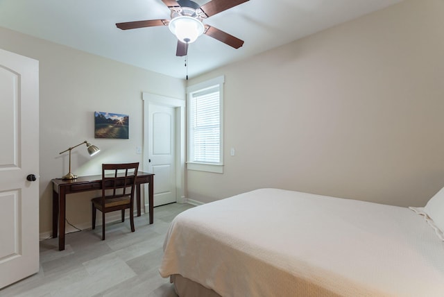 3820 Blue Springs Trce, Evans, GA 30809 - bedroom with ceiling fan and baseboards
