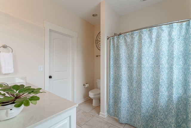 3820 Blue Springs Trce, Evans, GA 30809 - full bath featuring tile patterned flooring, vanity, toilet, and a shower with curtain