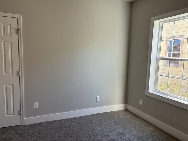 unfurnished room with carpet