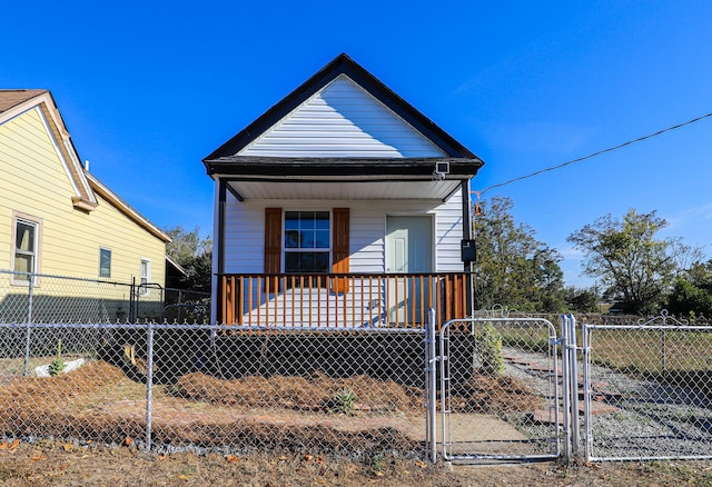 bungalow with covered porch