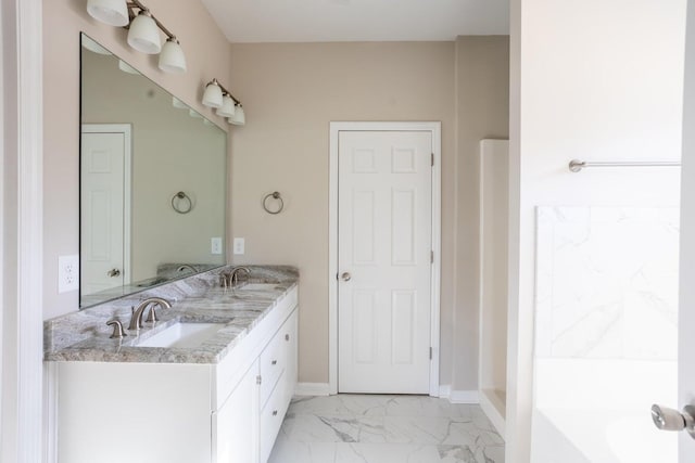 bathroom featuring vanity