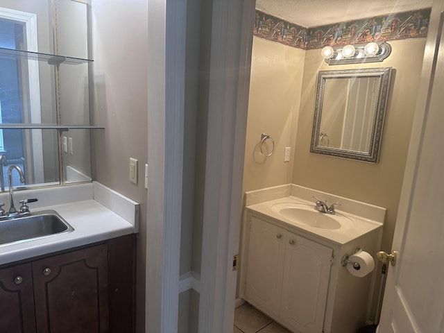2102 Howard Mill Rd, North Augusta, SC 29841 - bathroom with vanity and tile patterned floors
