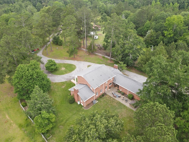 711 Augusta St, Mccormick, SC 29835 - aerial overview of property's location with a forest