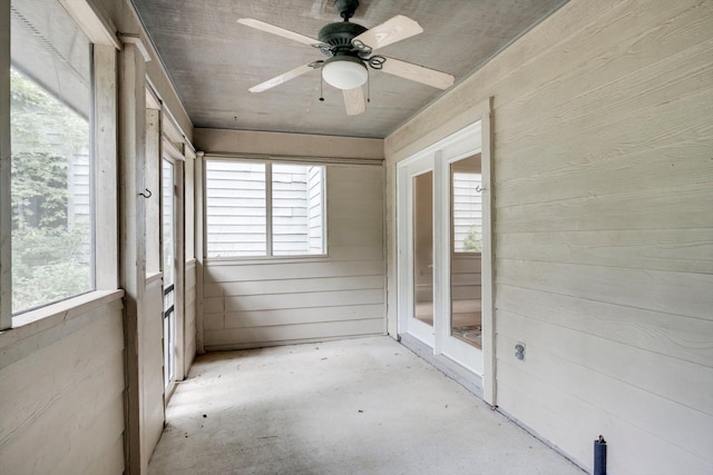 20 Teal Ct, North Augusta, SC 29841 - unfurnished sunroom featuring ceiling fan