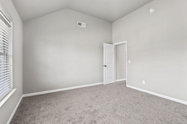 4938 Coal Creek Dr, Graniteville, SC 29829 - carpeted empty room featuring lofted ceiling and baseboards