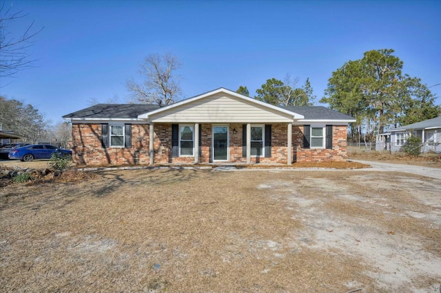 view of ranch-style house