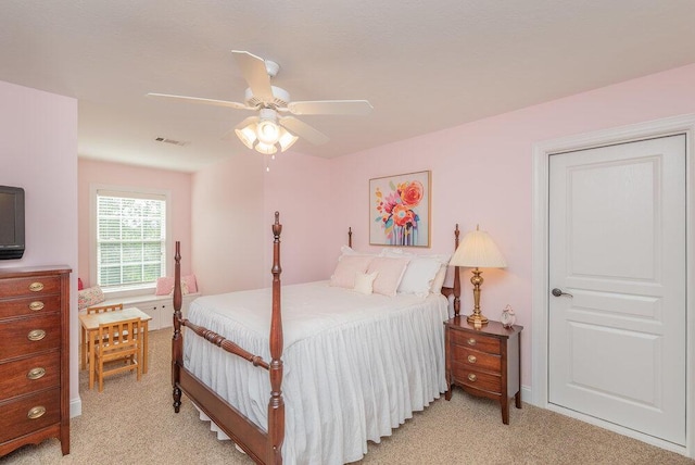 295 River Wind Dr, North Augusta, SC 29841 - bedroom with light colored carpet and ceiling fan