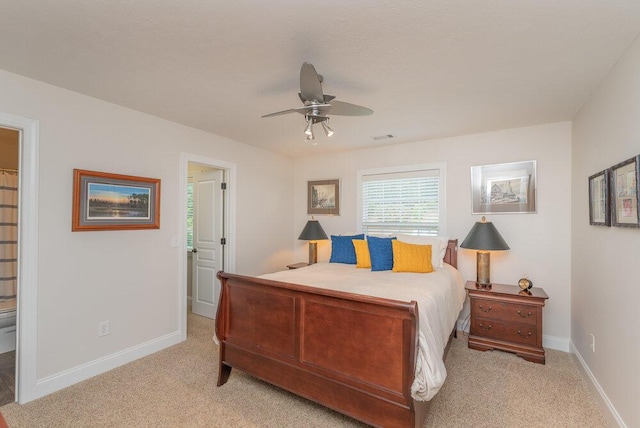 295 River Wind Dr, North Augusta, SC 29841 - bedroom with light carpet and ceiling fan