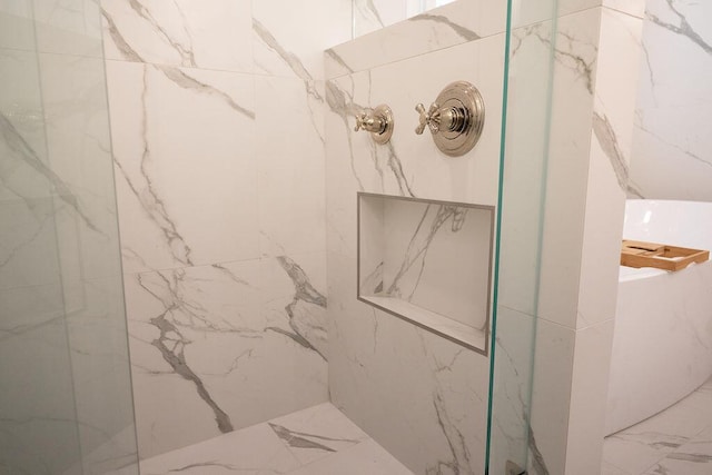 295 River Wind Dr, North Augusta, SC 29841 - bathroom with a marble finish shower