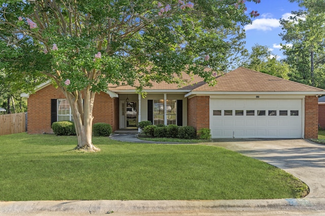 428 Madison St, Grovetown, GA 30813 - view of front of home featuring a garage, driveway, brick siding, a porch, and a shingled roof