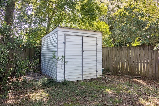 view of outdoor structure