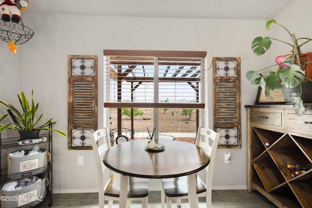 dining room featuring dark hardwood / wood-style floors