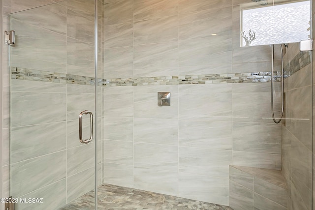 bathroom with walk in shower